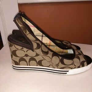Coach canvas sandals